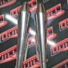 2 x Universal Reverse Cone Motorbike Exhausts 47.5mm Inlet with Spring Hooks